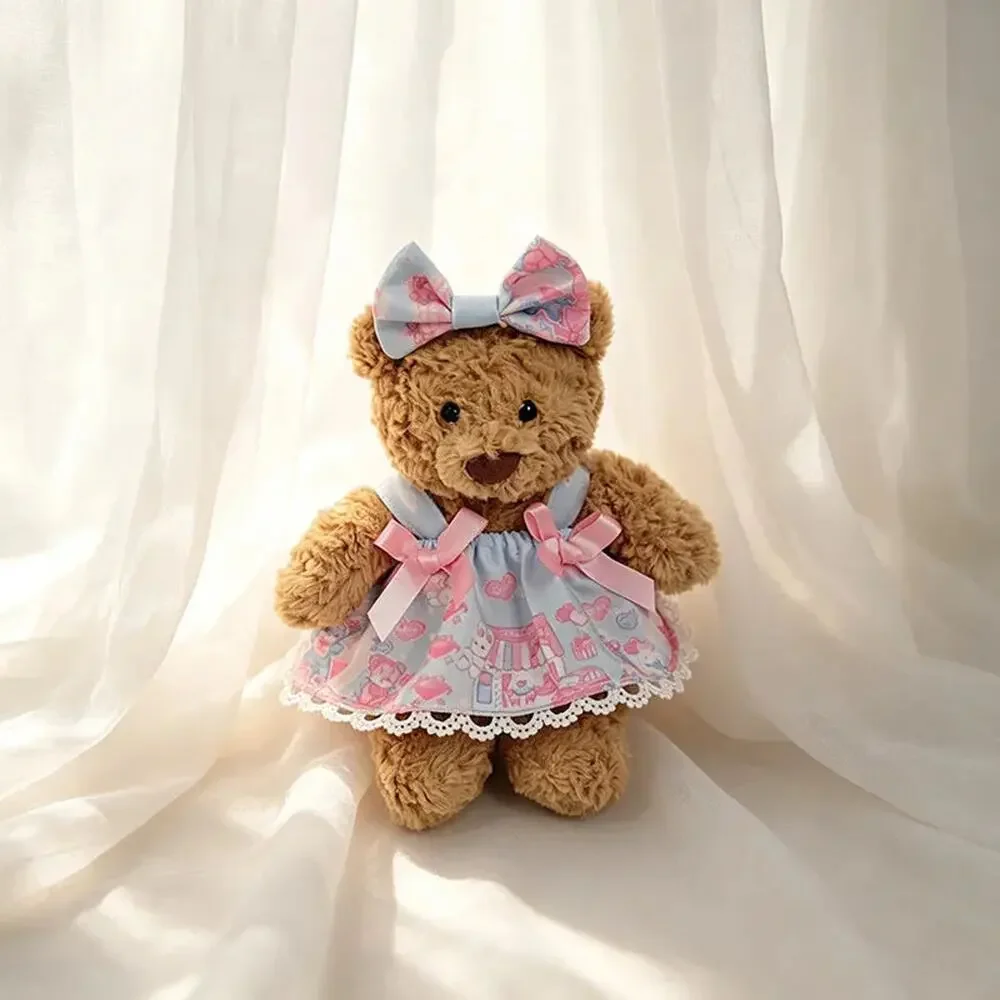 Pink & Blue Cartoon Dress for Bartholomew Bear Plush – Variant 1 [JC-YUM-42]